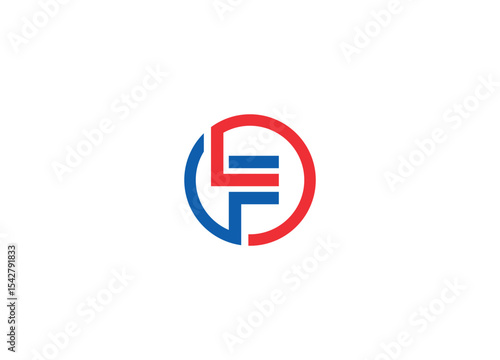 LF logo design vector icon template