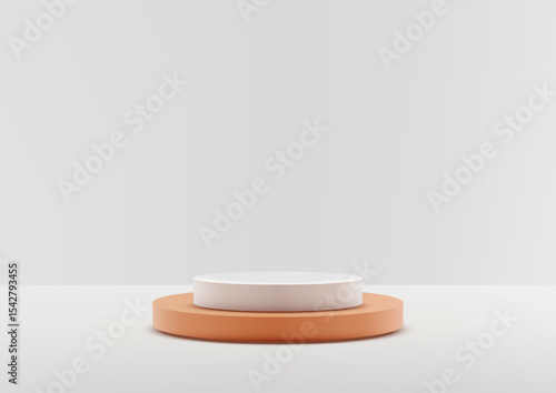 minimalist white cylindrica...
