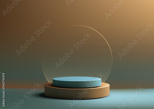 modern cylindrical podium d...