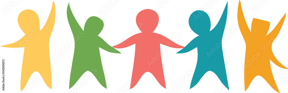 Obraz premium Children Education Logo - Happy Kids Education. Creative Children Reaching Star Education Logo. Happy kids logo vector illustration. kids concept vector illustration icon.