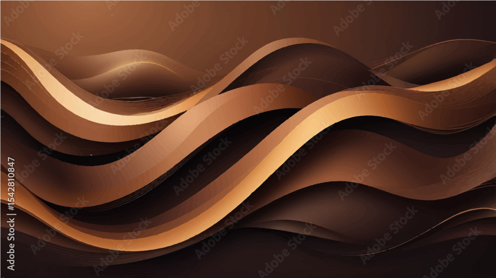 Obraz premium Smooth abstract vector background with flowing wave lines and modern design elements