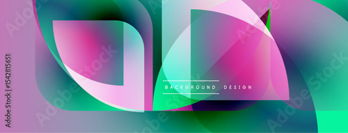 Abstract fluid shapes, vibrant colors blend. Modern design, dynamic composition, smooth gradients create visual interest. Background texture appears layered.