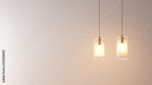 Clear glass pendant lights interior