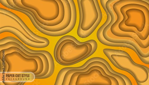 Creative paper cut background style is very suitable for minimalist designs and layered paper nuances