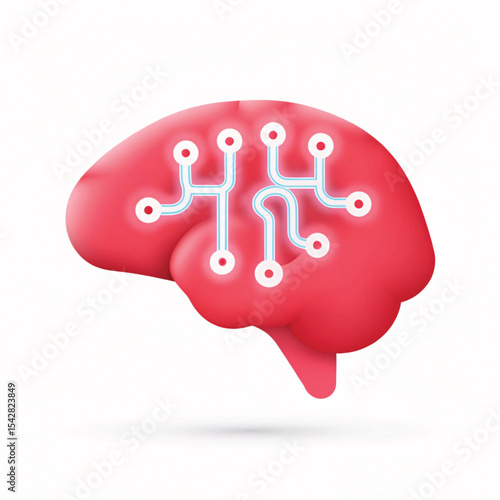 Cute pink plastic piggy bank with a speech bubble symbolizing money savings