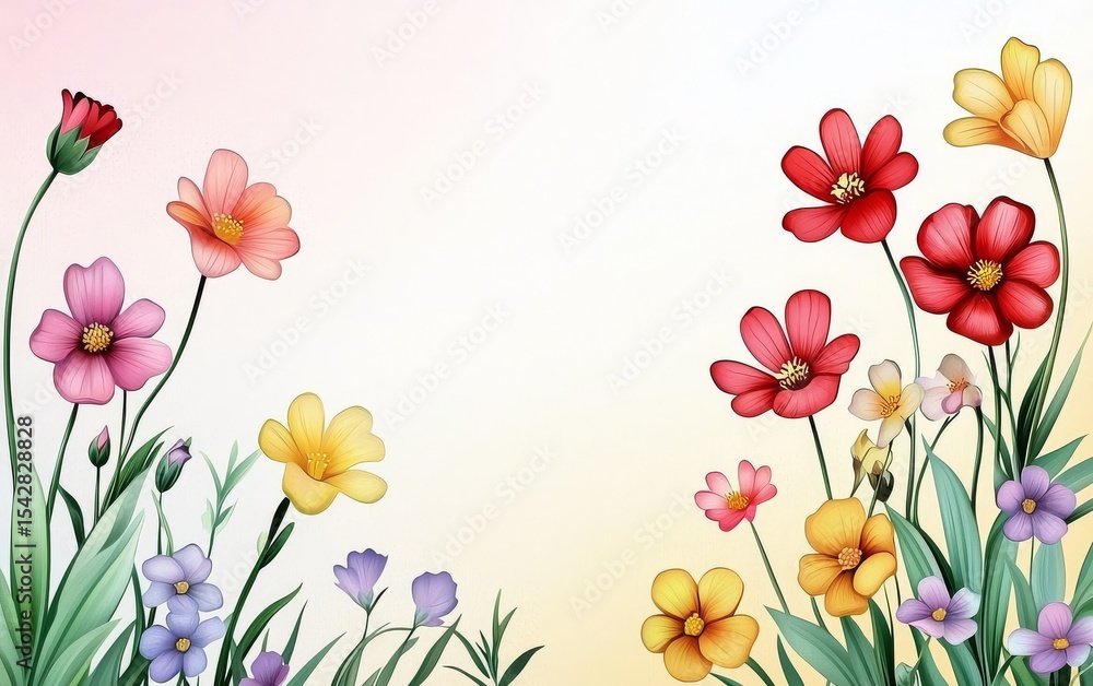Naklejka premium Beautifully Designed Mother's Day Banner Background with Flowers