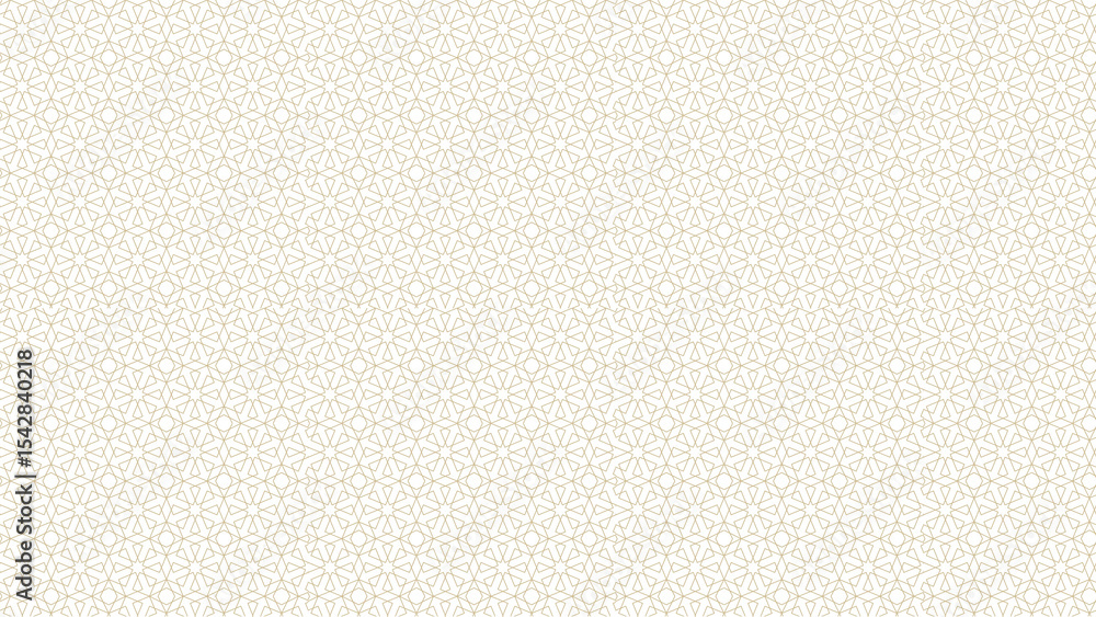 Intricate geometric pattern with repeating star shapes on a light beige background creating texture Intricate geometric pattern with repeating star shapes on a light beige background creating texture
