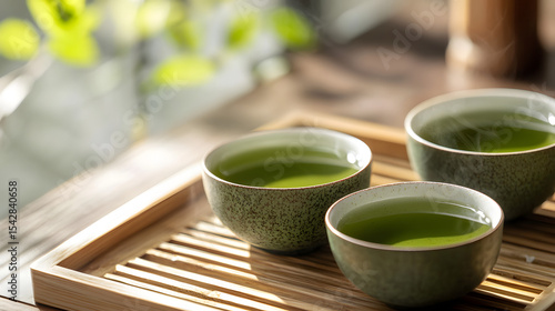 High Quality Green Tea closeup