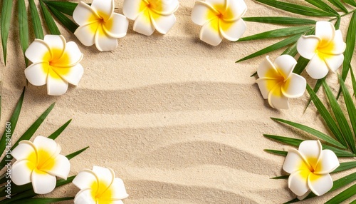 Summer Sand Background with...