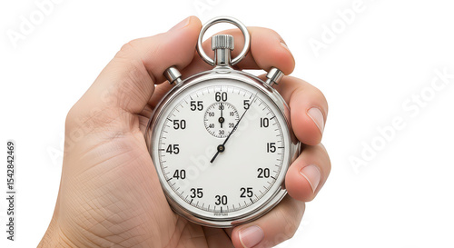 Handheld stop watch focus