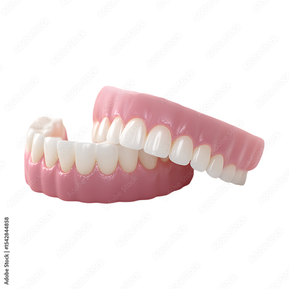 Obraz premium Full upper and lower dentures 