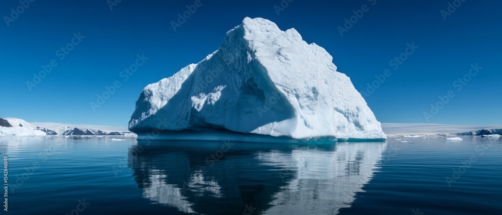 custom made wallpaper toronto digitalMajestic Iceberg Reflected in Calm Arctic Waters Under Clear Blue Sky