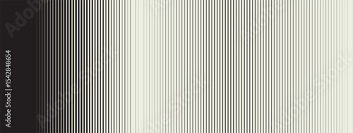 Abstract vector layout with stripe alignment. A gradient fade moves through black and white lines in a patterned background.