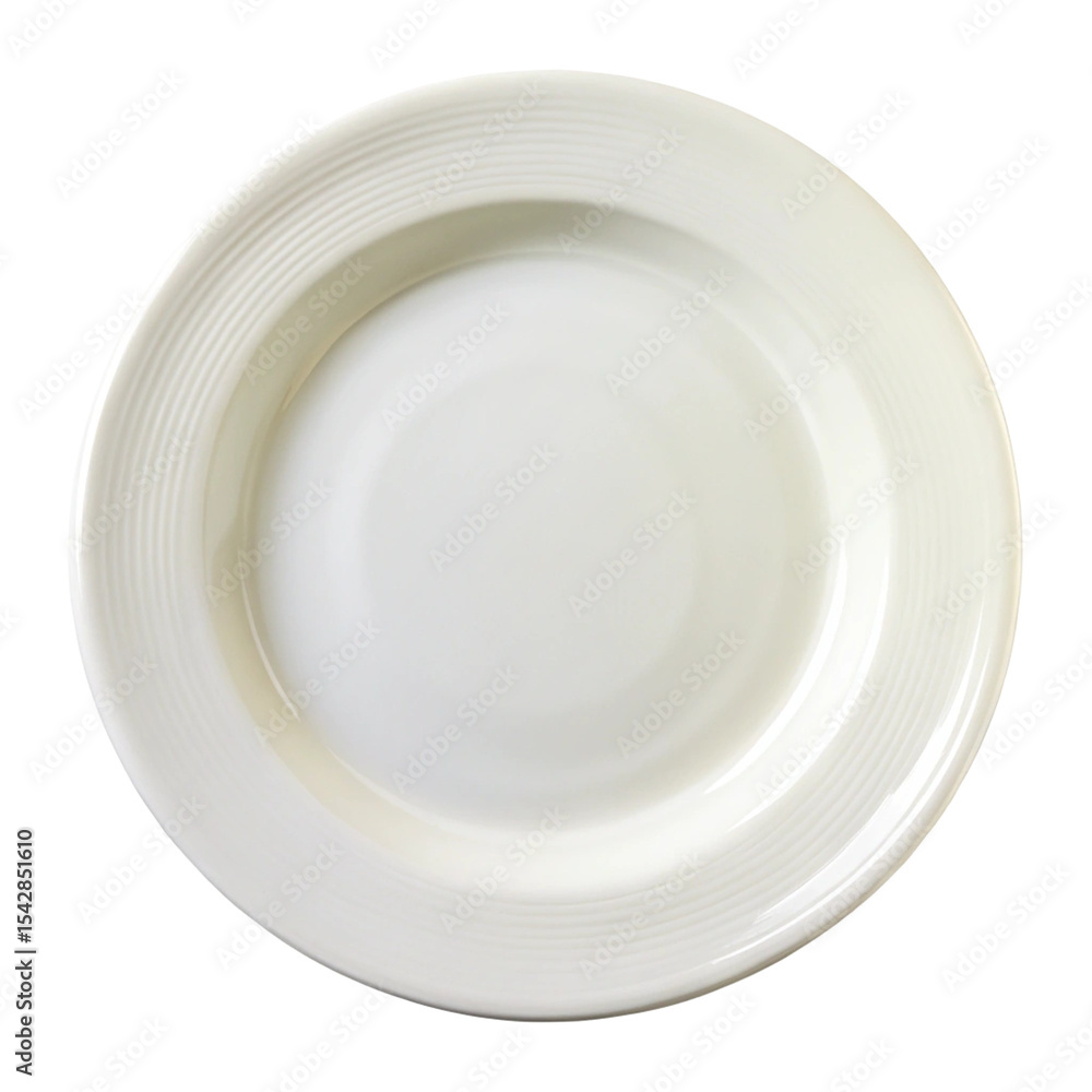 White Plate Ceramic Isolated on White Background
White Plate Ceramic Isolated on White Background
