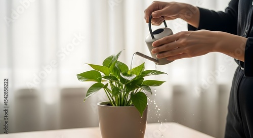 Watering a Houseplant A Simple Guide to Indoor Plant Care