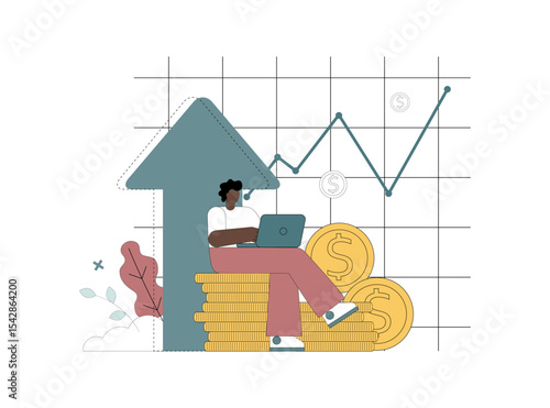 Financial success, consulting, investing. Enrichment, multiplication of money.eps