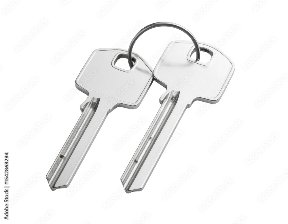 Two keys are shown side by side on a transparent background Two keys are shown side by side on a transparent background