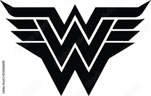 Stylized Wonder Woman Inspired Logo