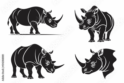 rhino vector illustration