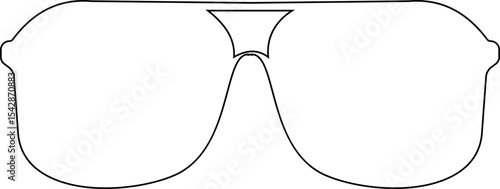 Sunglasses vector icon for fashion accessory design summer eyewear style and sun protection Men and women glasses. hipster frame, fashion black plastic rims. Trendy Optics Art, modern shade graphic