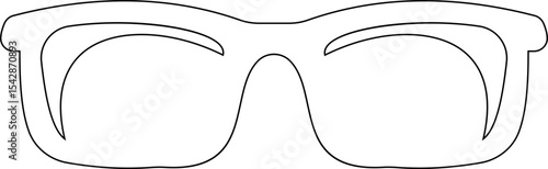 Sunglasses vector icon for fashion accessory design summer eyewear style and sun protection Men and women glasses. hipster frame, fashion black plastic rims. Trendy Optics Art, modern shade graphic