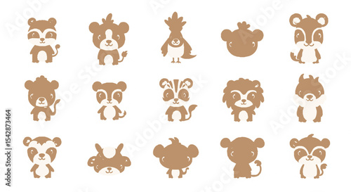 set of animals icons