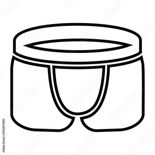boxer line icon design. boxer thin black outline symbol vector illustration. editable stroke icon on transparent background.