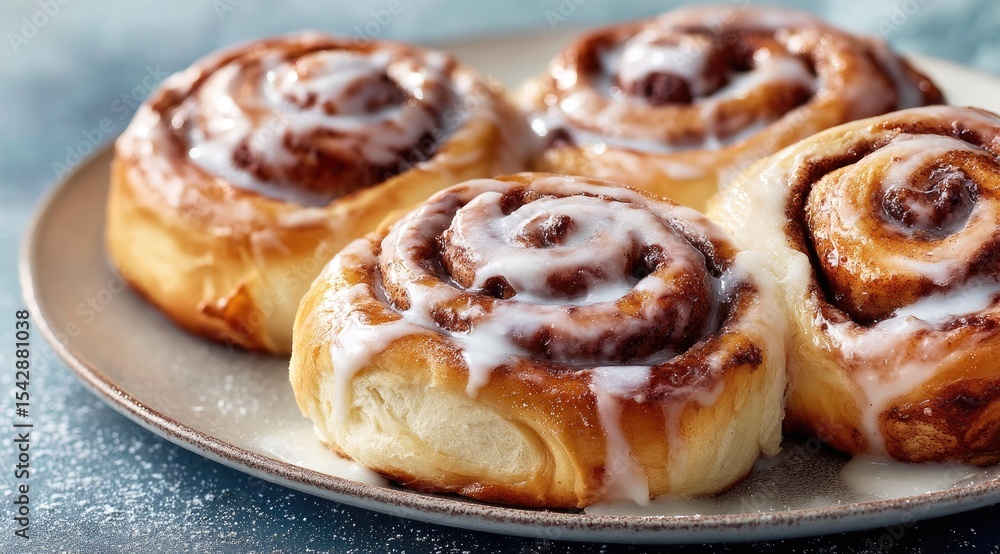 Delicious Cinnamon Rolls Freshly Baked for Breakfast Delicious Cinnamon Rolls Freshly Baked for Breakfast