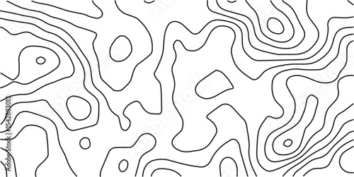 Topographic map background geographic line map with elevation assignments. Modern design with White background with topographic wavy pattern design.paper texture Imitation of a geographical map shades