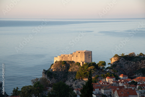 drubrovnik, croatia, sunrise, seaside, serinity, sunset, island, landscape, ocean, water, coast, rock, horizon, dawn