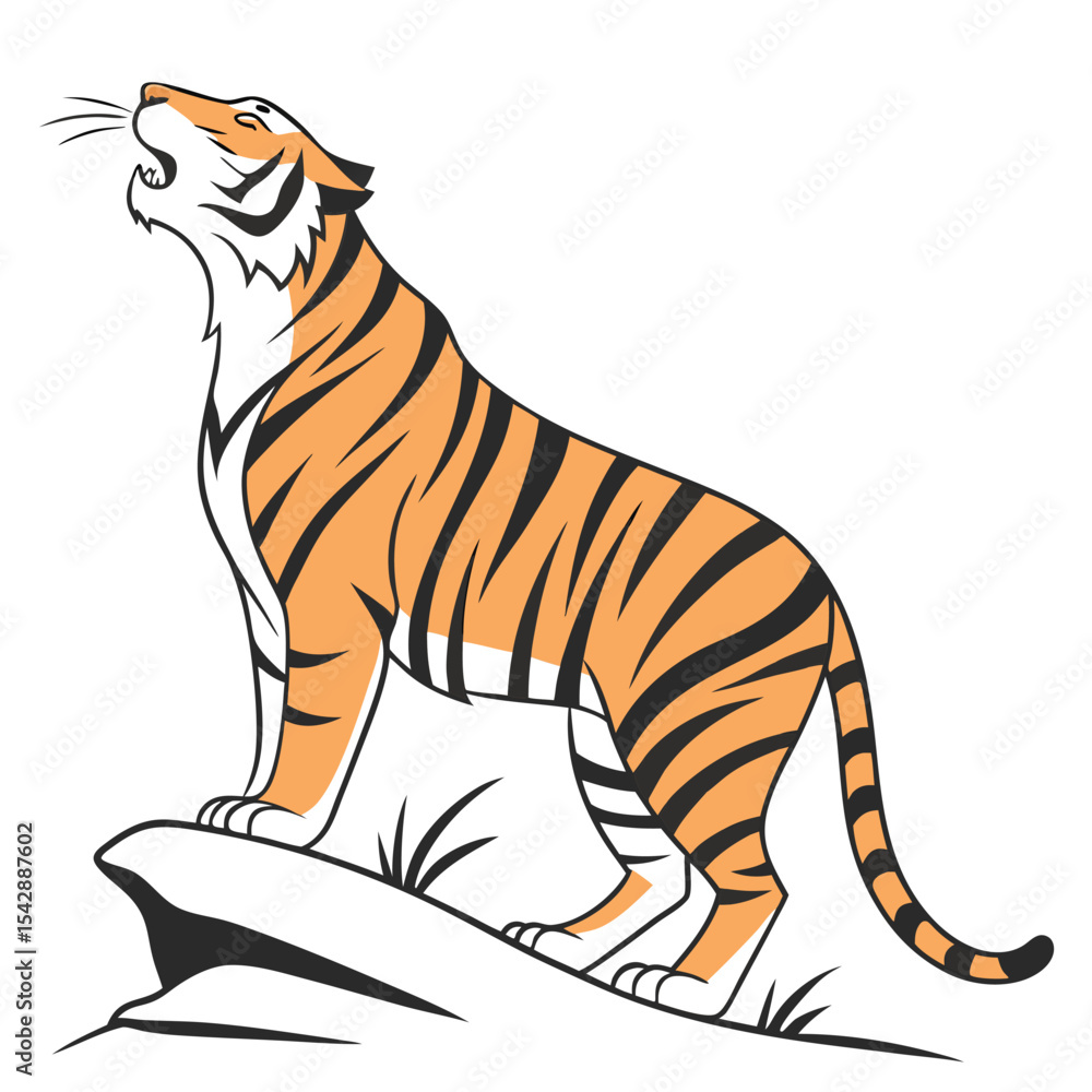 Obraz premium vector tiger