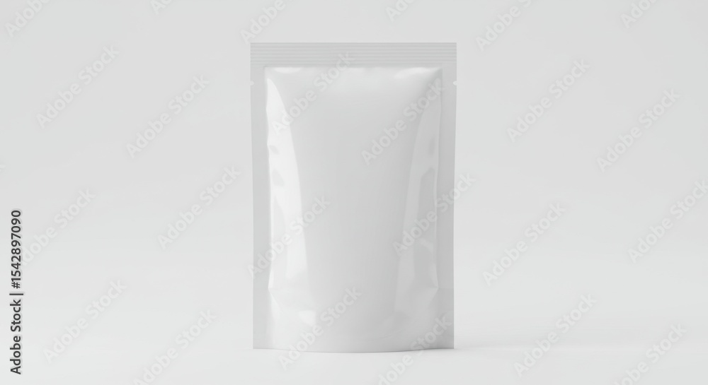 Blank packaging pouch ready for product branding and design Blank packaging pouch ready for product branding and design