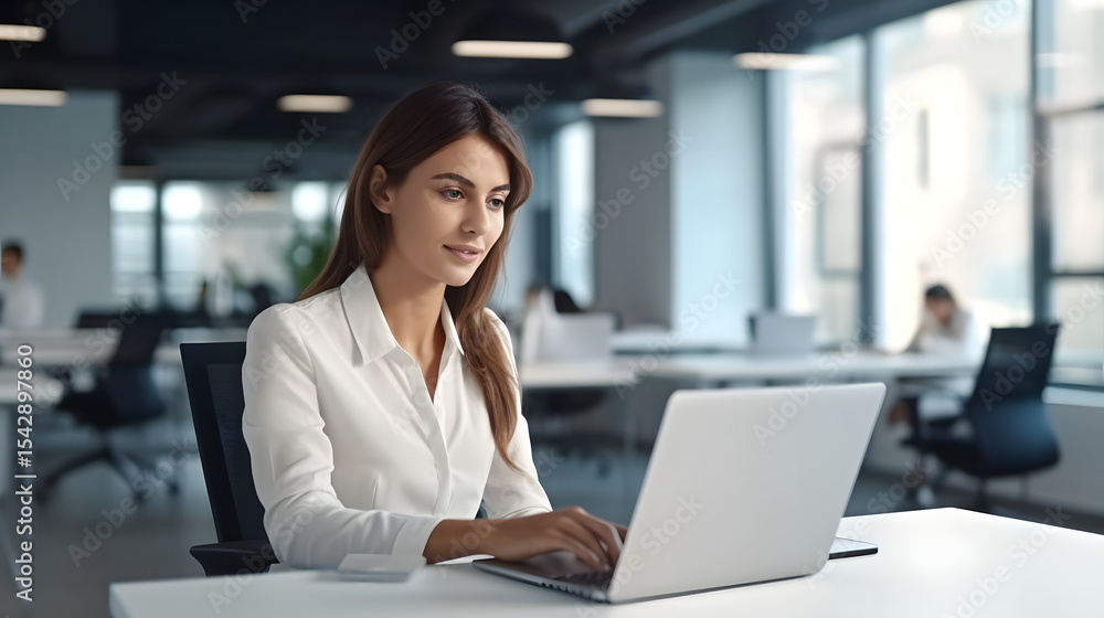businesswoman working in office businesswoman working in office