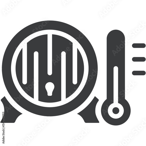 Wine Ideal Temperature Icon