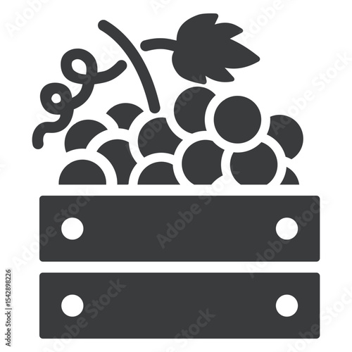 Grapes in Crate Icon