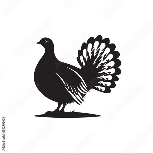 Wallpaper Mural Majestic Pheasant Silhouette Vector Art – Long-Tailed Game Bird in Bold Black Outline, Perfect for Hunting Themes, Rustic Wildlife Decor, Nature Illustrations, and Countryside Logos
 Torontodigital.ca