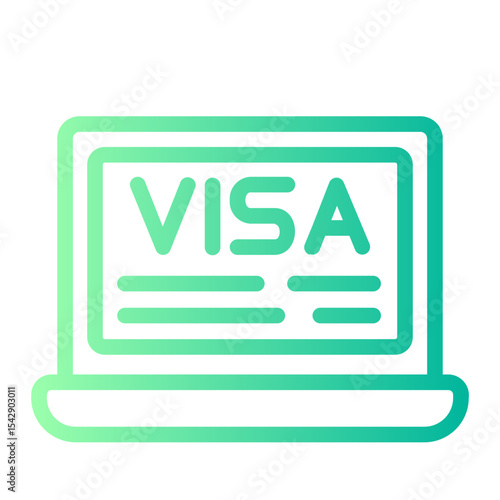 Nomad visa gradient icon