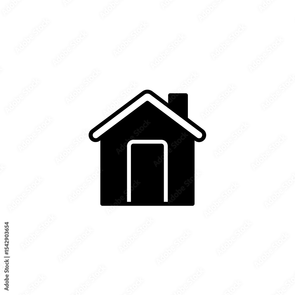 House icon set on transparent background. Symbol of house House icon set on transparent background. Symbol of house