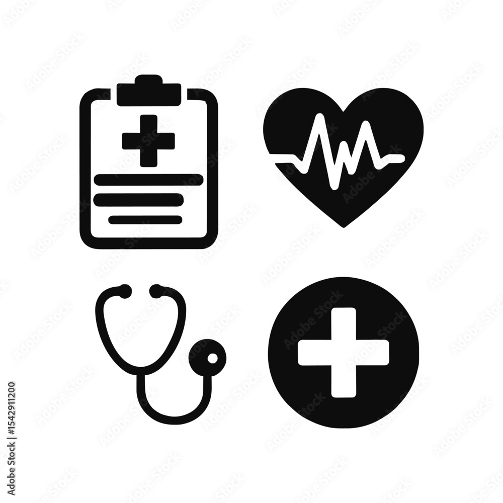 Fototapeta premium Modern Healthcare Vector Illustration.