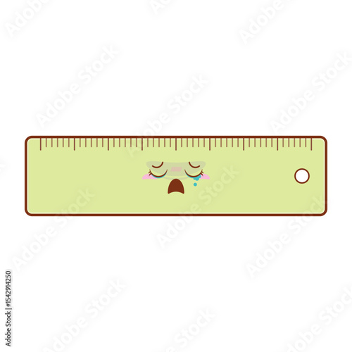ruler crying face cartoon cute