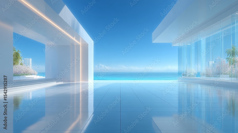 Fototapeta premium Modern Seaside Architectural Design