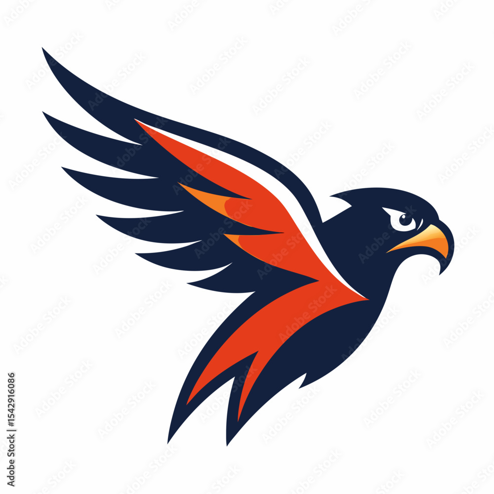 Obraz premium vector illustration of an eagle
