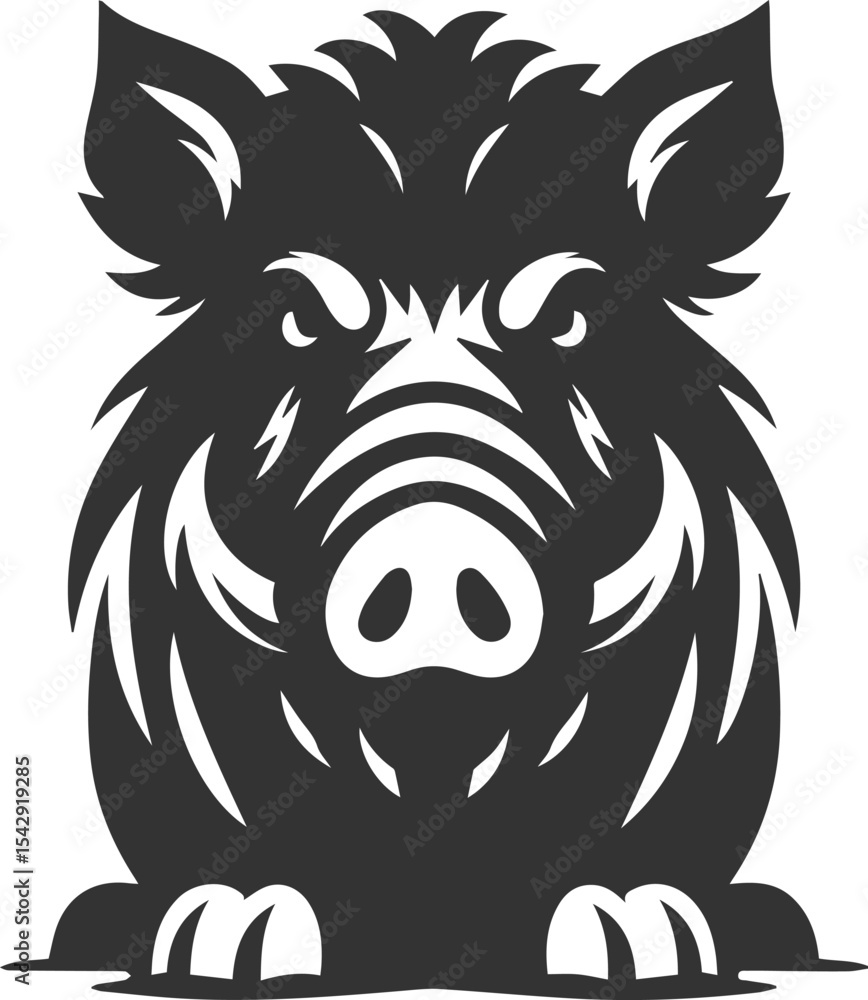 Obraz premium Boar animal drawing vector