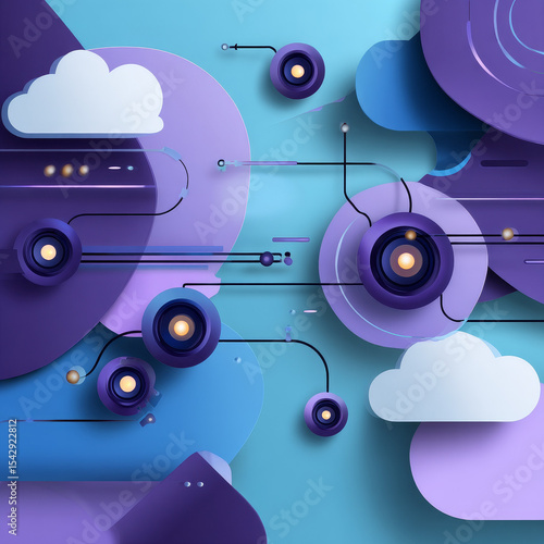 abstract technology baskground