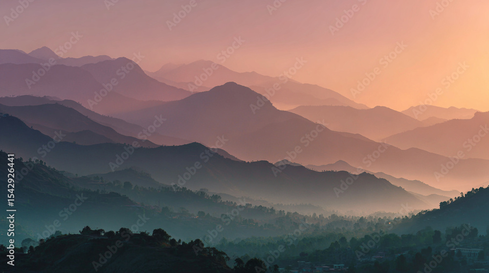 Obraz premium sunrise in the mountains