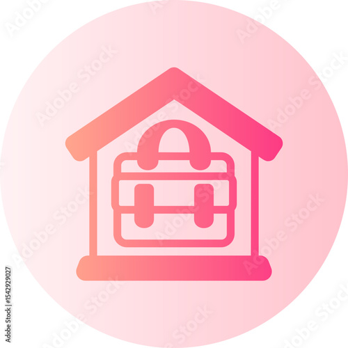 Fotografia Remote work gradient icon