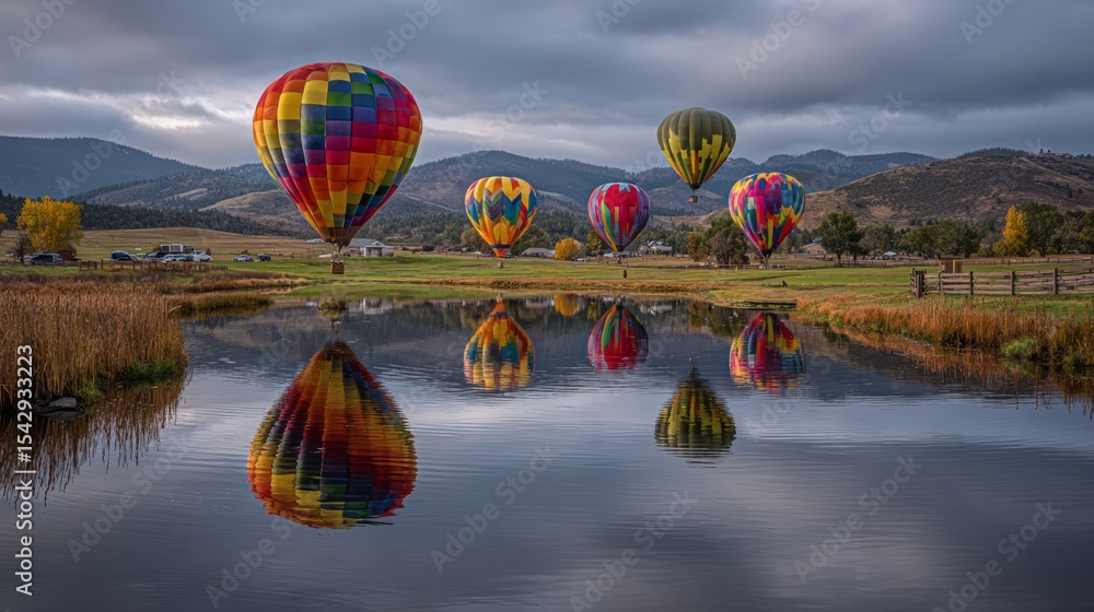 Obraz premium hot air balloon,