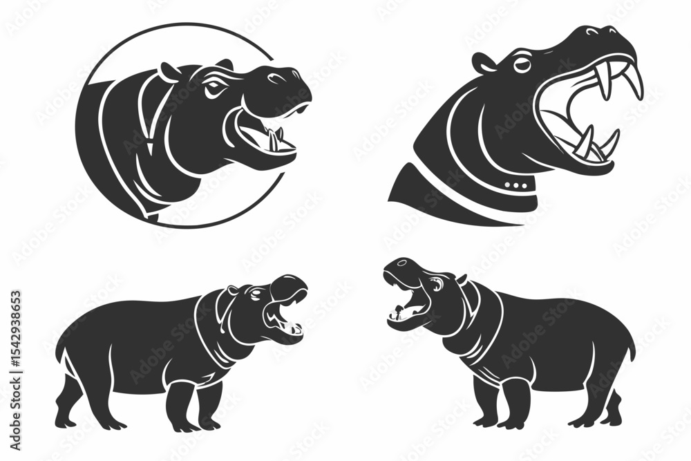 Obraz premium vector illustration of a tiger
