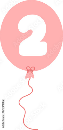 Balloon Numbers 0 to 9 – Colorful Cartoon Font for Party or Kids Design