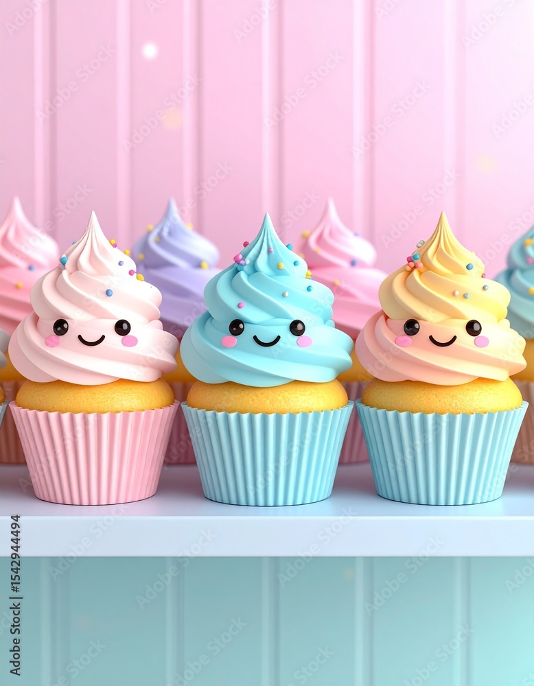 cupcakes with cream and sprinkles cupcakes with cream and sprinkles